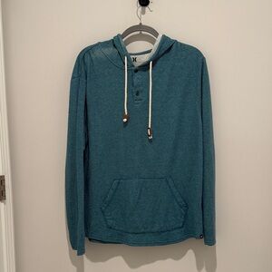 Hurley Blue Hoodie with Button Detail